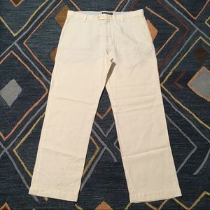 Banana Republic White Linen Pants 36x32